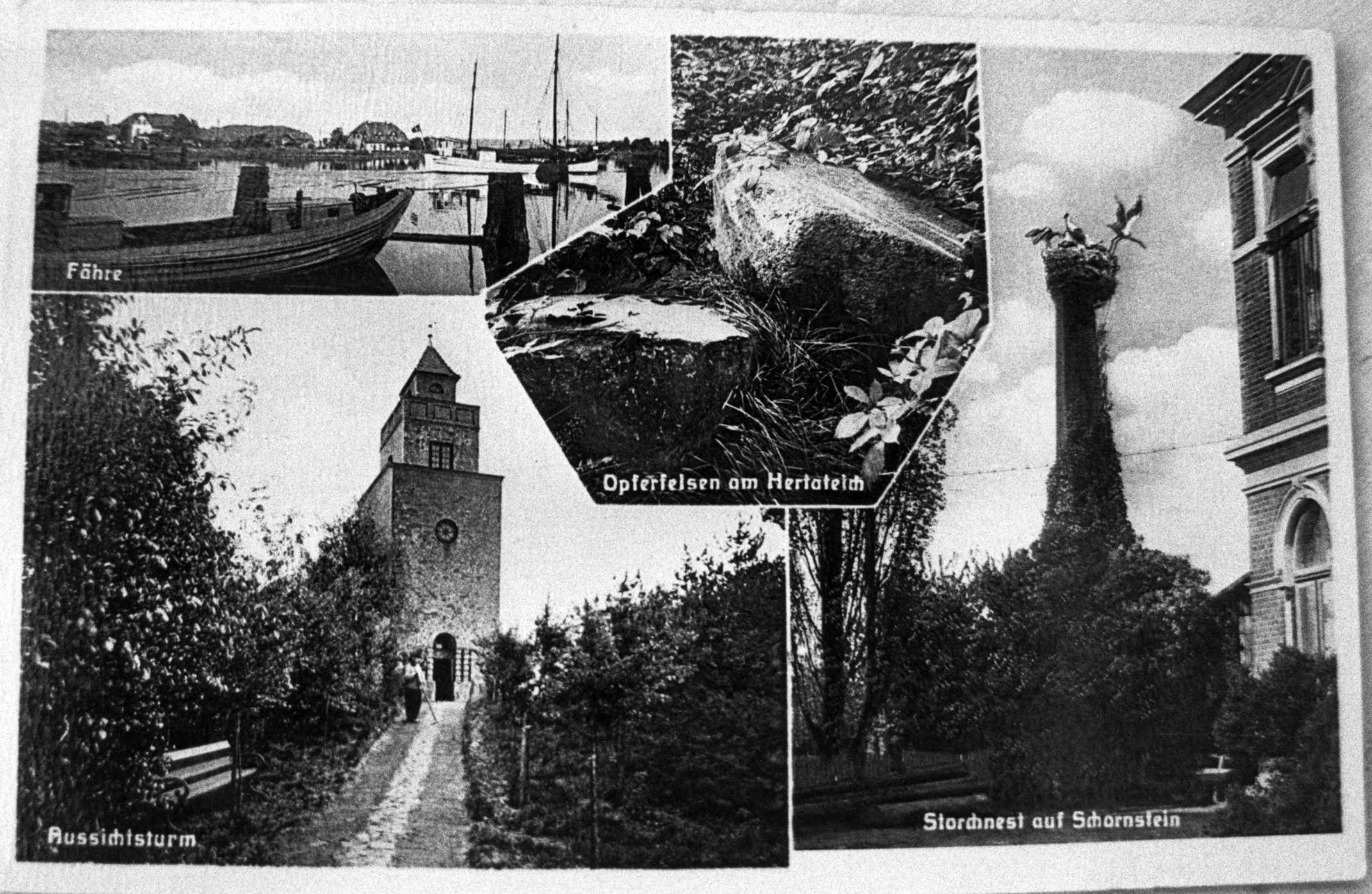 Alte Ansichtskarte von Burg (Dithmarschen).