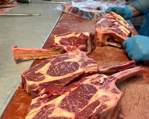 regionales Rindfleisch beim Schlachter